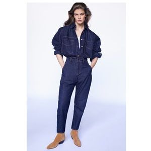 Zara Z1975 BAGGY PAPERBAG JEANS
Indigo 0/5862/168/405/34 size 26. (Us 2)